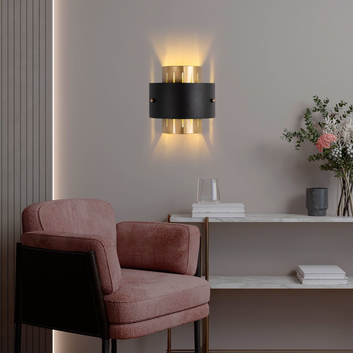 Opviq Lámpara de Pared Noctra - 15351 Dorado y Negro Opviq Lámpara de Pared Noctra - 15351 Dorado y Negro